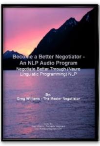 Become a better negotiator while you rest and relaax with this NLP (Neuro Linguistic Programming) Audio Program